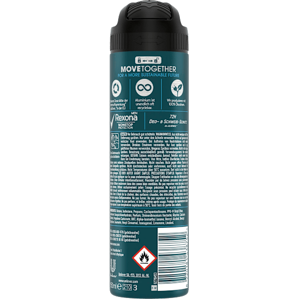 Antitranspirant Deospray Nonstop Protection Invisible Ice Fresh Rexona men