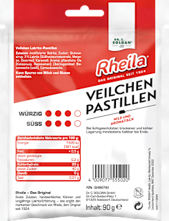 Pastillen, Veilchen Rheila