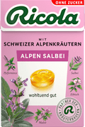 Bonbon, Alpen Salbei, zuckerfrei, in der Taschenbox Ricola