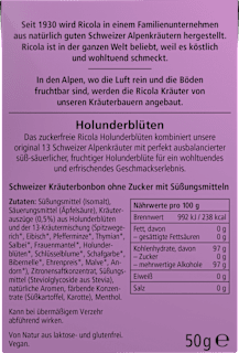 Bonbon, Holunderblüte, zuckerfrei, in der Taschenbox Ricola