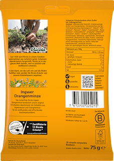 Bonbon, Ingwer Orangenminze Ricola