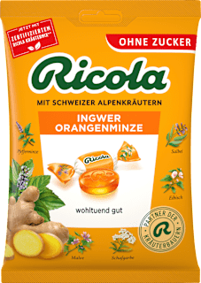 Bonbon, Ingwer Orangenminze Ricola