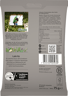 Bonbon, Lakritz  Ricola