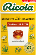 Bonbon, Original Kräuter, zuckerfrei, in der Taschenbox Ricola