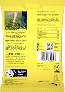 Bonbon, Zitronenmelisse  Ricola