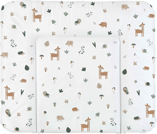 Wickelauflage weiß, Motiv Waldtiere rotho babydesign
