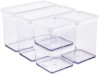 Wickeltisch Utensilo Set 5tlg, transparent rotho babydesign
