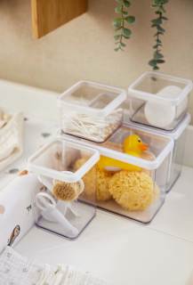 Wickeltisch Utensilo Set 5tlg, transparent rotho babydesign