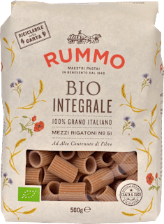 Nudeln, Rigatoni aus Weizen, Vollkorn, No.51 Rummo