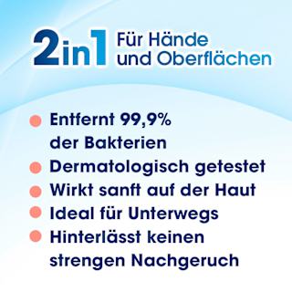 Desinfektionstücher 2in1, Reisegröße Sagrotan