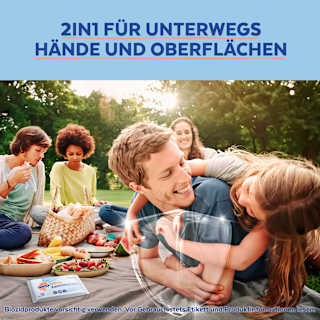 Desinfektionstücher 2in1, Reisegröße Sagrotan