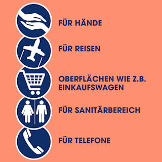 Desinfektionstücher 2in1, Reisegröße Sagrotan