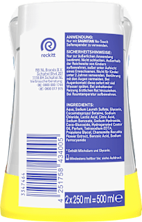 Flüssigseife No-Touch Kamille Nachfüllpack (2x250 ml) Sagrotan