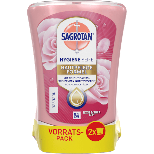 Flüssigseife No Touch Rose & Shea Nachfüllpack (2x250 ml) Sagrotan