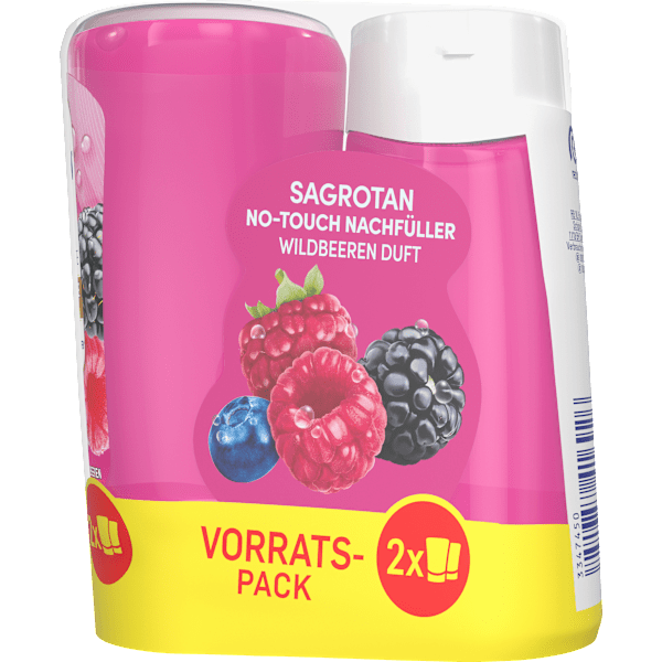 Flüssigseife No Touch Wildbeere, Nachfüllpack (2x250 ml)  Sagrotan