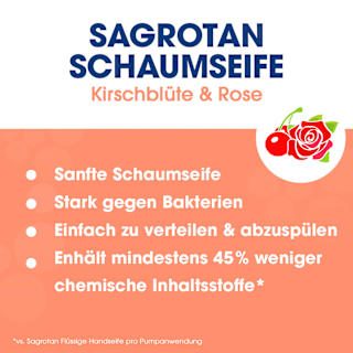 Schaumhandseife Kirschblüte & Rose  Sagrotan