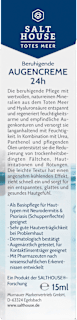 Augencreme mit Totes Meer Mineralien & Hyaluron Salthouse