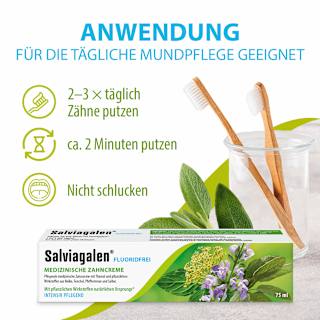 Zahnpasta ohne Fluorid Salviagalen