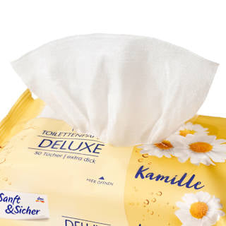 Feuchtes Toilettenpapier Deluxe Kamille Sanft&Sicher