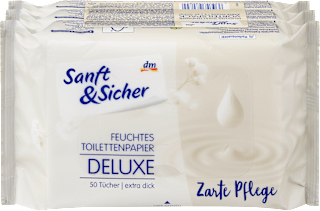 Feuchtes Toilettenpapier Zarte Pflege (3x50 St) Sanft&Sicher