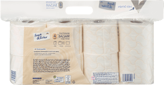Toilettenpapier Balsam 4-lagig (8x150 Blatt) Sanft&Sicher