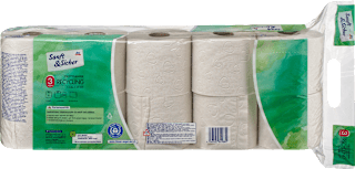 Toilettenpapier Recycling 3lagig (10x220 Blatt) Sanft&Sicher