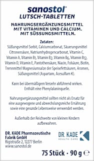 Lutschtabletten 75 St sanostol