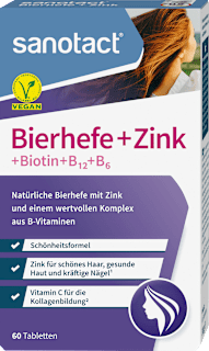Bierhefe + Zink Tabletten 60 St. sanotact