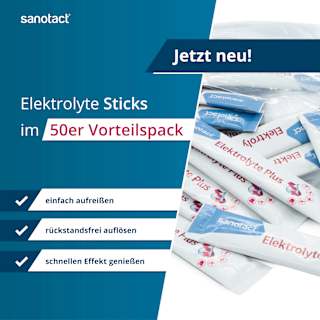Elektrolyte Plus Sticks 50 St sanotact