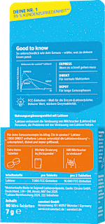 Laktase 7000 Direkt Mini Tabletten 90 St sanotact