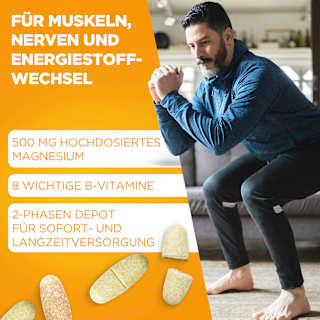 Magnesium 500 + B-Vitamine Tabletten 180 St sanotact