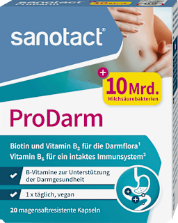 ProDarm + Milchsäurekulturen Kapseln 20 St. sanotact