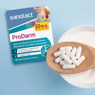 ProDarm + Milchsäurekulturen Kapseln 20 St. sanotact