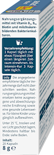 ProDarm + Milchsäurekulturen Kapseln 20 St. sanotact