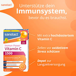 Vitamin C 1500 mg, 30 St sanotact