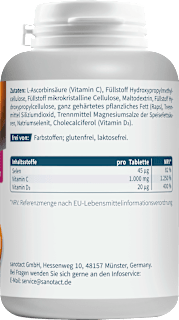 Vitamin C+D+Selen Tabletten 180 St sanotact