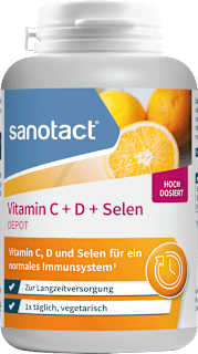 Vitamin C+D+Selen Tabletten 180 St sanotact