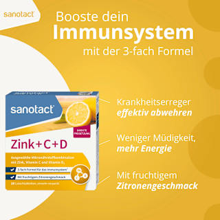 Zink + C + D Lutschtabletten 20 St. sanotact