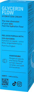 Gesichtscreme Glycerin Flow Hydration Santé naturally.
