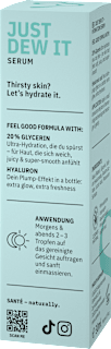 Gesichtsserum Just Dew IT Hydration Santé naturally.