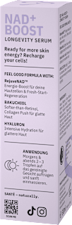 Gesichtsserum NAD+ Boost Longevity Santé naturally.