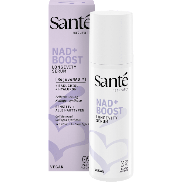 Gesichtsserum NAD+ Boost Longevity Santé naturally.