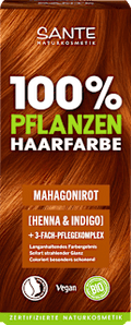 Pflanzenhaarfarbe Mahagonirot Santé naturally.