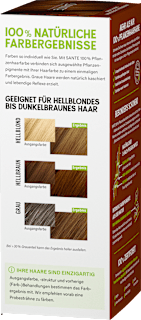 Pflanzenhaarfarbe Maronenbraun Santé naturally.