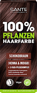 Pflanzenhaarfarbe Schokobraun Santé naturally.