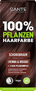 Pflanzenhaarfarbe Schokobraun Santé naturally.