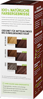 Pflanzenhaarfarbe Schokobraun Santé naturally.