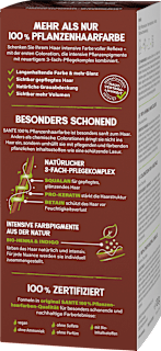 Pflanzenhaarfarbe Schokobraun Santé naturally.