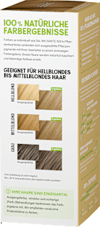 Pflanzenhaarfarbe Vanilleblond Santé naturally.