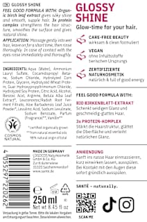 Shampoo Glossy Shine Santé naturally.